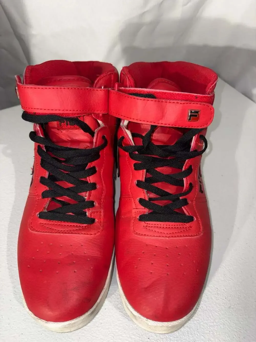 FILA Men's F-13 High Top Basketball Shoes, Red